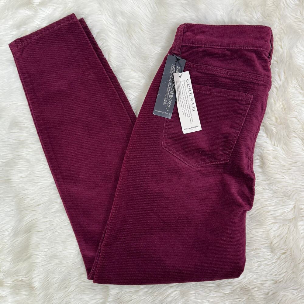 Banana Republic Burgundy Skinny Pants
